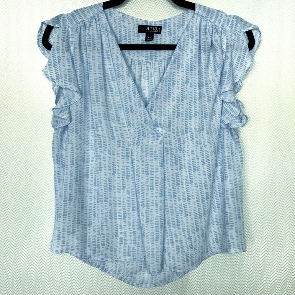 A.n.a. Flutter Sleeve Blouse Size Petite Small
